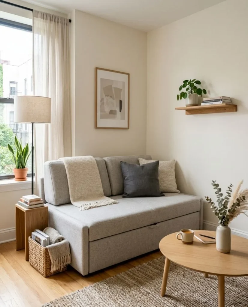 8. Use Multi-Functional Sofas