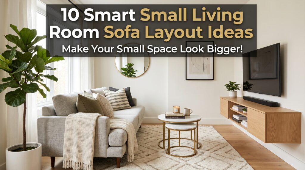 Small Living Room Sofa Layout with TV