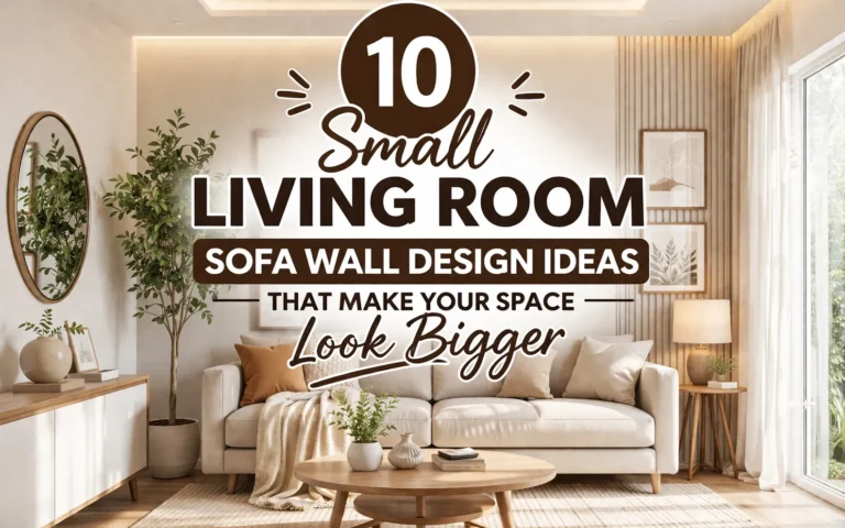 Small Living Room Sofa Wall Design: 10 Smart Ideas That Make Your Space Feel Bigger